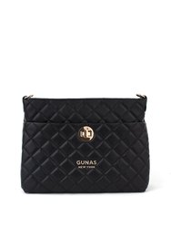 Koi - Black Quilted Vegan Leather Purse