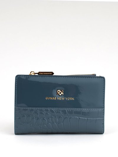 GUNAS New York Madison - Blue Vegan Leather Wallet product
