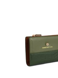 Madison - Green Vegan Leather Wallet