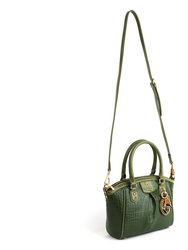 Madison Mini - Green Croc Vegan Bag