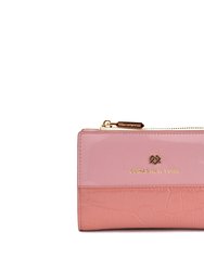Madison - Pink Vegan Leather Wallet - Pink