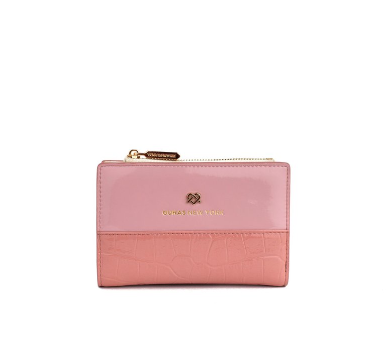 Madison - Pink Vegan Leather Wallet - Pink