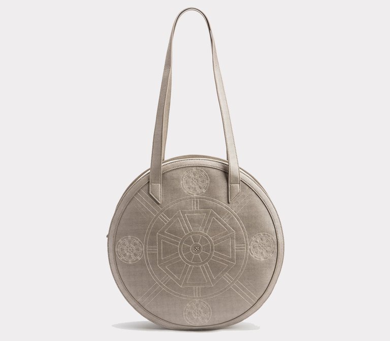 Meghan - Silver Vegan Tote Bags