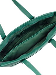Miley - Dark Green Vegan Leather Laptop Bag