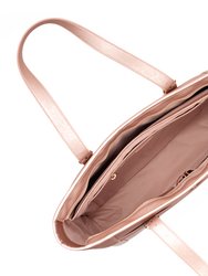 Miley - Light Pink Vegan Leather Laptop Bag