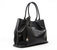 Naomi - Black Vegan Leather Tote Bag