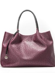 Naomi - Cherry Vegan Leather Tote Bag - Cherry