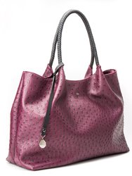 Naomi - Cherry Vegan Leather Tote Bag