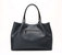 Naomi - Dark Gray Vegan Leather Tote Bag