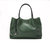 Naomi - Dark Green Vegan Leather Tote Bag - Dark Green