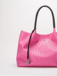 Naomi - Hot Pink Vegan Leather Tote Bag - Hot Pink