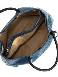 Naomi - Navy Vegan Leather Tote Bag