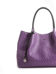 Naomi - Purple Vegan Leather Tote Bag - Purple