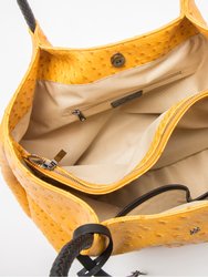 Naomi - Yellow Vegan Leather Tote Bag