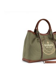 Ruth - Green Vegan Canvas Tote