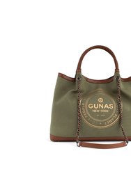 Ruth - Green Vegan Canvas Tote