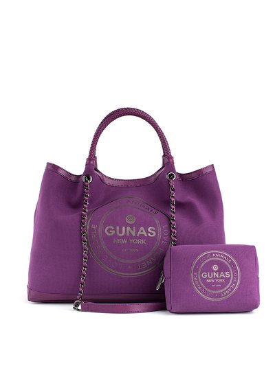 GUNAS New York RUTH - Purple Vegan Canvas Tote product