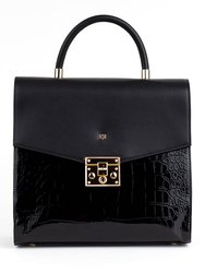 Simone - Black Vegan Leather Handbag