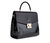 Simone - Black Vegan Leather Handbag - Black