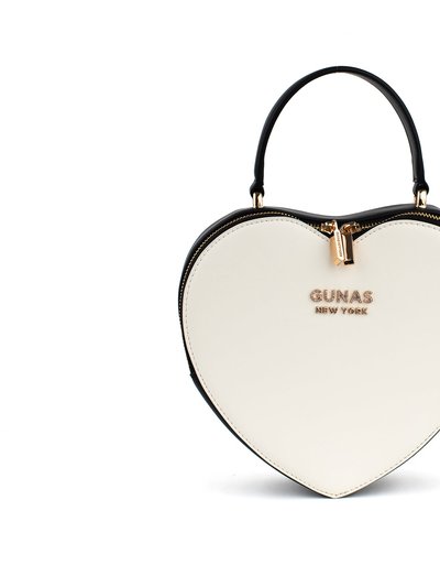 GUNAS New York Sweetheart - Black & White Vegan Crossbody Bag product