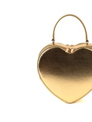 Sweetheart - Gold Vegan Crossbody Bag