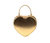 Sweetheart - Gold Vegan Crossbody Bag