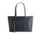 Tippi - Black Vegan Leather Tote Bag - Black