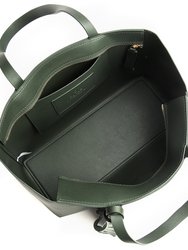 Tippi - Green Vegan Leather Tote Bag