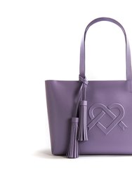 Tippi - Lilac Vegan Leather Tote Bag - Lilac