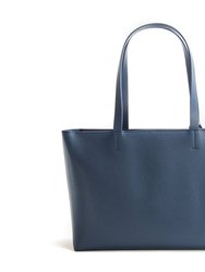 Tippi  - Navy Vegan Leather Tote Bag