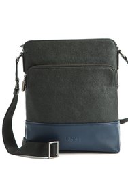 Tom - Blue Men's Vegan Sling Bag - Blue