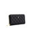 Uptown Quilted - Black Zipper Wallet