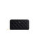Uptown Quilted - Black Zipper Wallet - Black