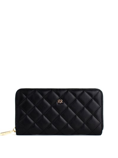 GUNAS New York Uptown Quilted - Black Zipper Wallet product