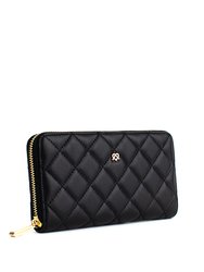 Uptown Quilted - Black Zipper Wallet