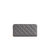 Uptown Quilted - Grey Zipper Wallet - Grey