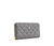 Uptown Quilted - Grey Zipper Wallet