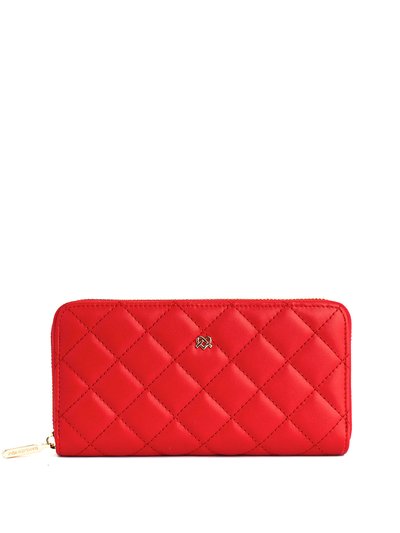 GUNAS New York Uptown Quilted - Red Zipper Wallet product