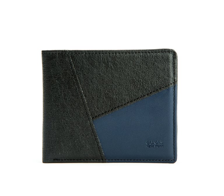 Woody - Blue Vegan Leather Wallet for Men - Blue