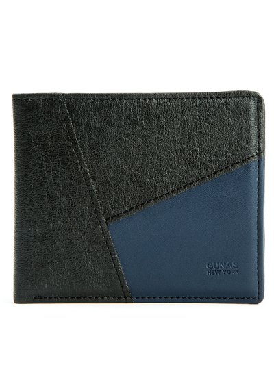 GUNAS New York Woody - Blue Vegan Leather Wallet for Men product