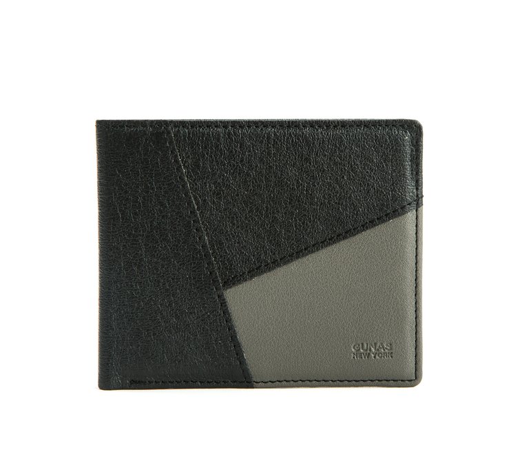 Woody - Gray Vegan Leather Wallet for Men - Gray