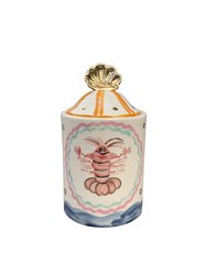 Sirens cookie jar with a crawfish