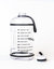 Gallon Water Bottle with Straw- BPA Free - 128 oz - Transparent Black