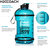 Today's Choices - Tomorrow's Body Half Gallon Water Bottle - Flip Top - 85 oz