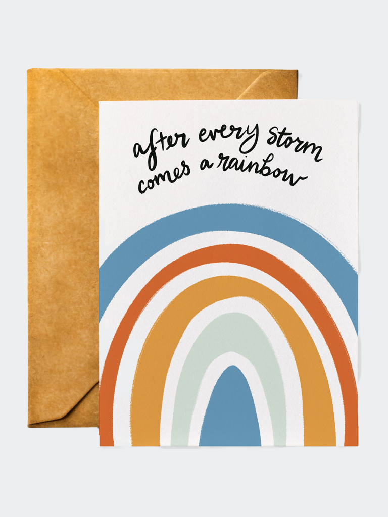 After Every Storm Comes a Rainbow Sympathy Card