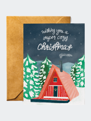 Wishing You a Super Cozy Christmas Greeting Card