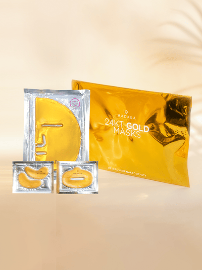 HADAKA BEAUTY 24KT Gold Hydrating Masks Trio product