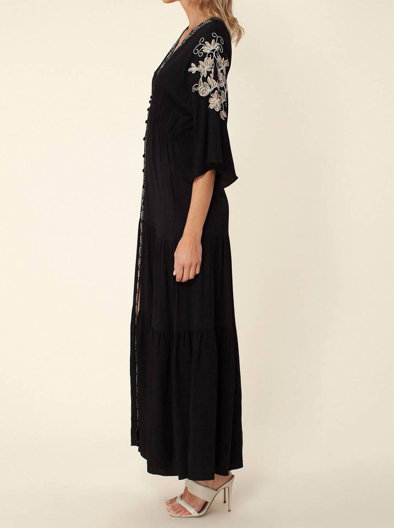 Cecilia Embroidered Maxi Dress