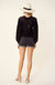 Jovita Pointelle Sweater In Black