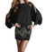 Silk Georgette Dress - Black